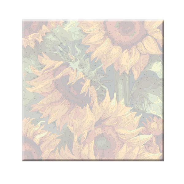 Картина за номерами 30*30см Соняшники КОЛЬОРОВА СХЕМА