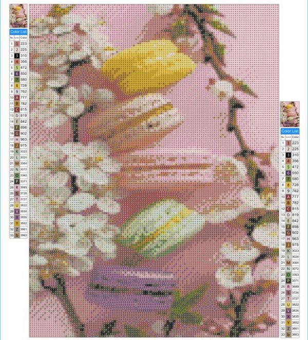 Алмазная выкладка алмазная выкладка Макаруны 40x30 OG00399SS