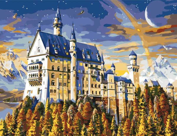 Картина по номерам ArtStory Замок на горе 50*65см в коробке