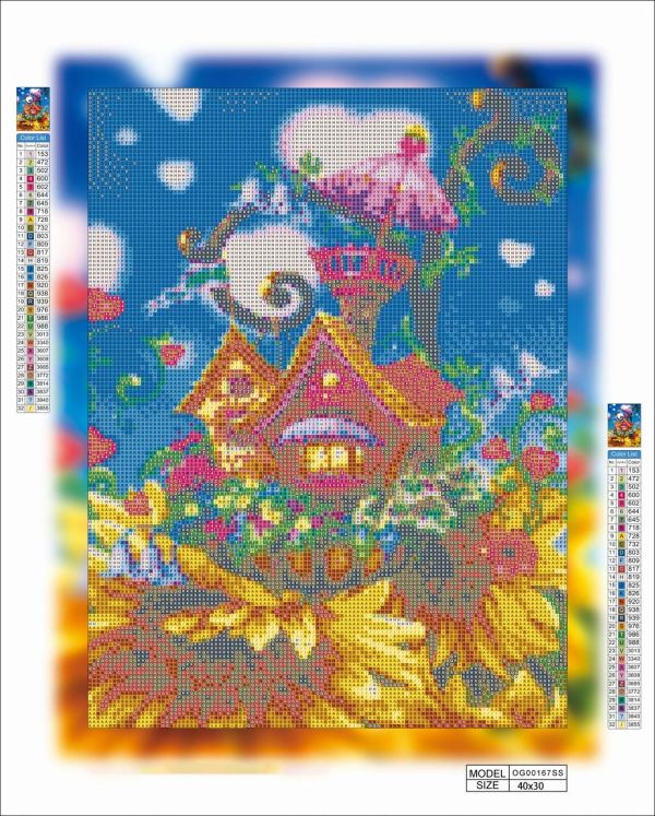 Алмазна вишивка алмазна викладка Fantasy home 40x30 OG00167SS