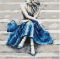 Картина по номерам ArtStory Девушка в синем  40*40см