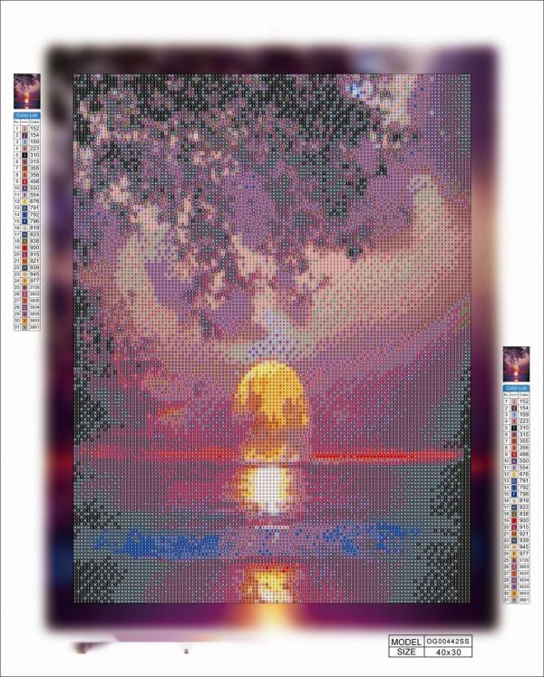 Алмазная мозаика алмазная вышивка Ночное море 40*30 OG00442SS