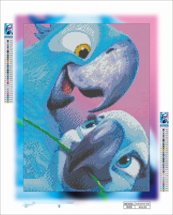 Алмазная мозаика алмазная выкладка Рио 2 40x30 OG00491SS
