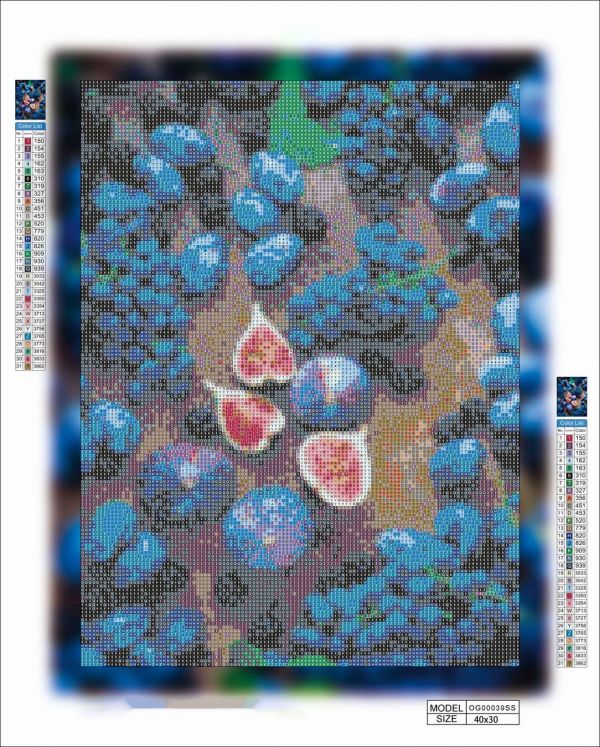 Алмазная мозаика алмазная выкладка Фруктовый набор 40x30 OG00039SS