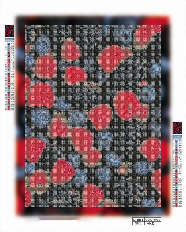 Алмазная мозаика алмазная выкладка Ягодный бум 40x30 OG00040SS