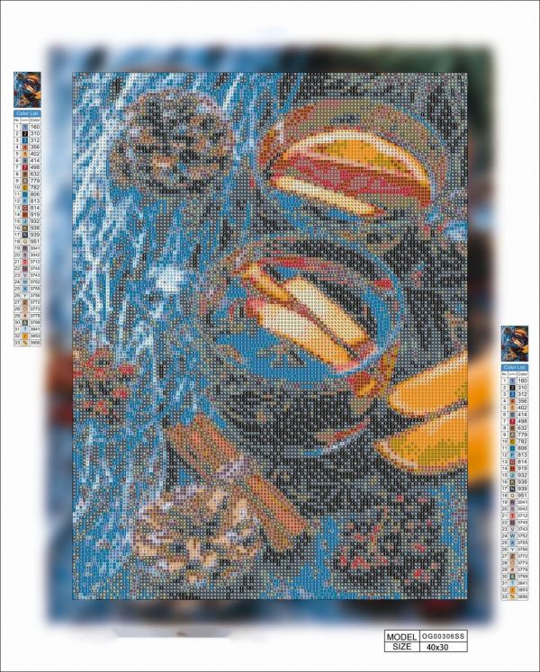 Алмазная выкладка алмазная выкладка 40x30 Новогодний глинтвейн OG00306SS