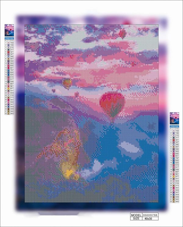 Алмазная мозаика алмазная выкладка Воздушные шары 40x30 OG00537SS