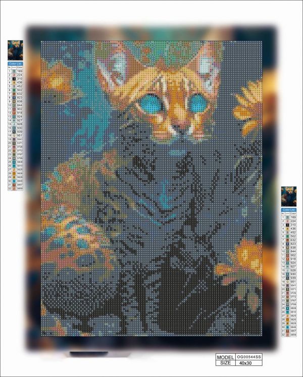 Алмазная мозаика алмазная выкладка Сказочный кот 40x30 OG00544SS