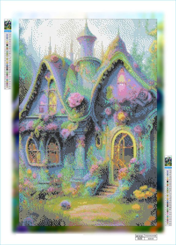 Алмазная мозаика алмазная выкладка Сказочный дом 60x40 OG00629SB