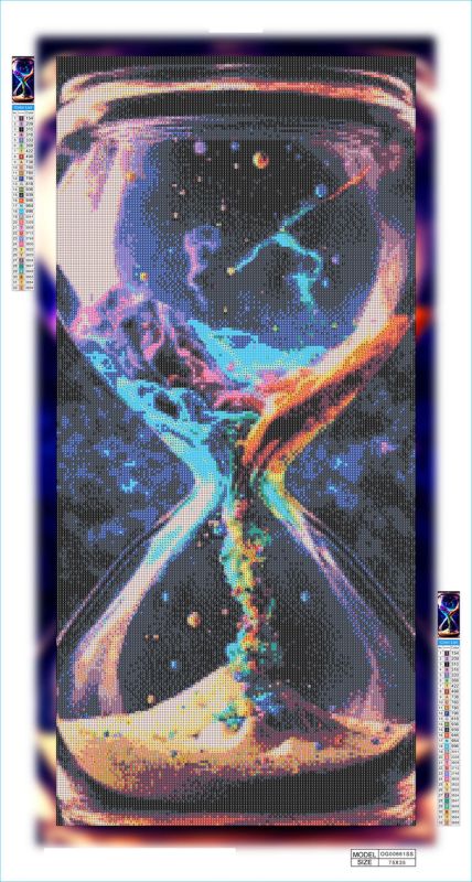 Алмазная мозаика алмазная вышивка Песочные часы 75x35 OG00661SS