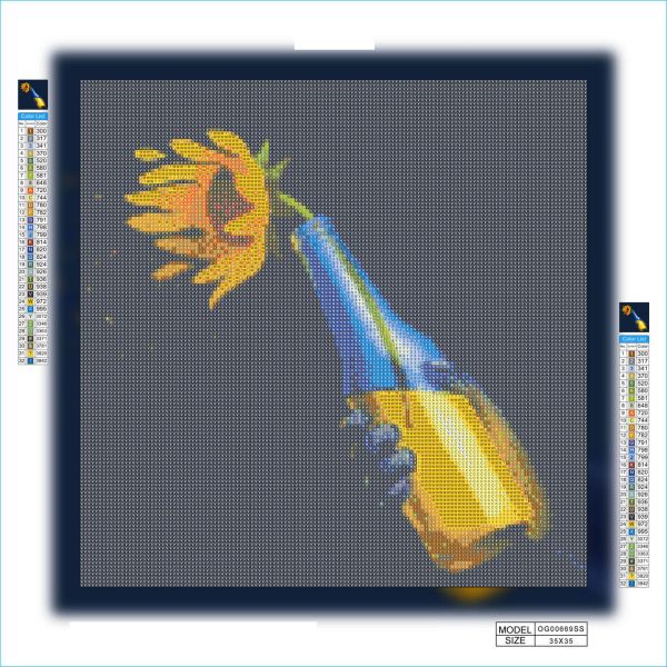 Алмазная мозаика алмазная вышивка Коктейль по-украински 35x35 OG00669SS