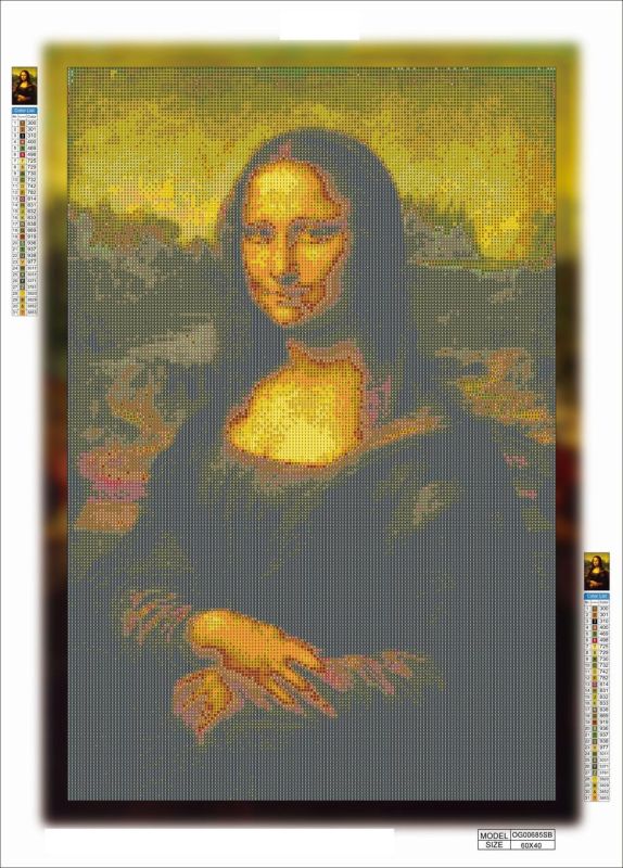 Алмазная мозаика алмазная вышивка Мона Лиза 60x40 OG00685SB