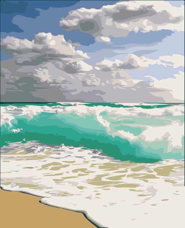 Картины по номерам "Море" 40*50 см