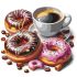 Картина за номерами 30*30см "Кава з пончиками"