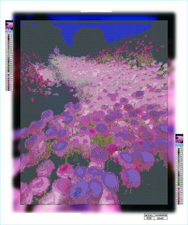 Алмазная мозаика алмазная вышивка Розы со светом 50x40 OG00689SB