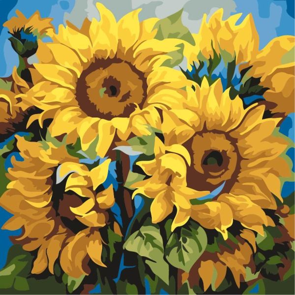 Картина за номерами 30*30см "Соняхи"