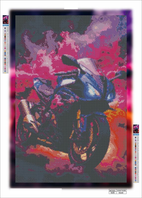 Алмазная мозаика алмазная вышивка Спортивный байк 60x40 OG00750SB