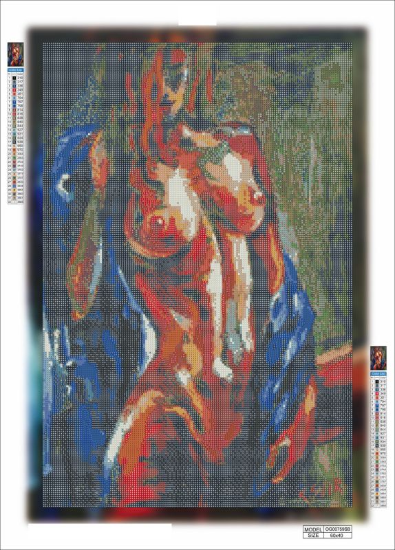 Алмазная мозаика алмазная выкладка Соблазн 60x40 OG00759SB