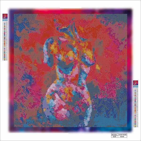 Алмазная мозаика алмазная выкладка Грация 45x45 OG00760SB