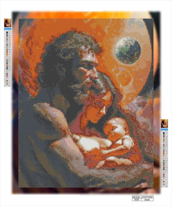 Алмазная мозаика алмазная выкладка Семья 50x40 OG00769SB
