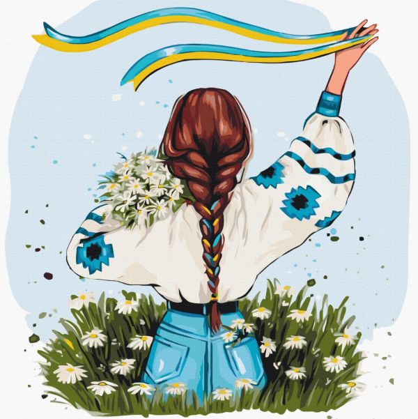 Картина по номерам "Украина в цветах ©Alla Berezovska"