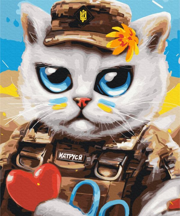 Картина по номерам "Котик врач ©Марианна Пащук"