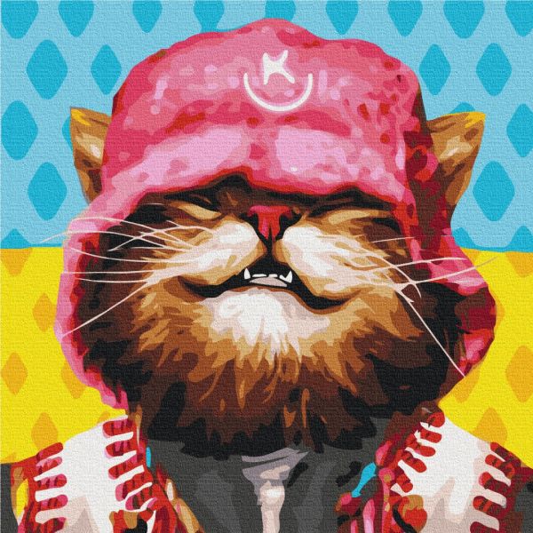 Картина по номерам "Котик Kalush ©Марианна Пащук"