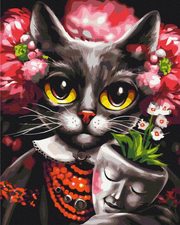 Картина по номерам "Кошка Дзен ©Марианна Пащук"