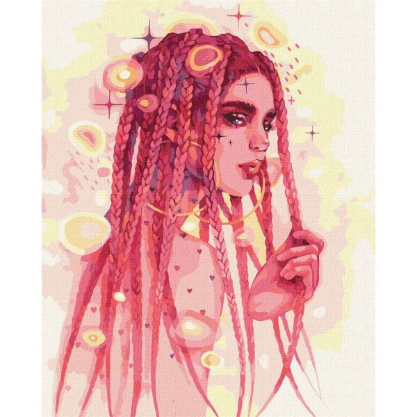 Картина по номерам "Удивительная незнакомка" ©lesya_nedzelska_art Идейка KHO2578 40х50 см