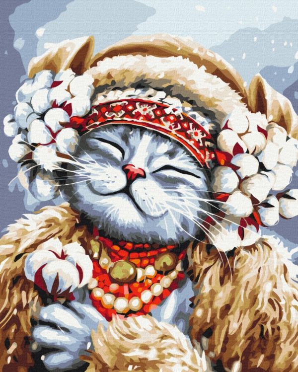 Премиуи картина по номерам "Кошка Зима ©Марианна Пащук"