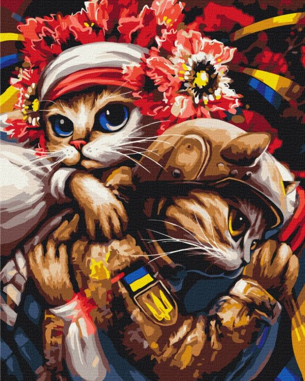 Картина по номерам "Киця Берегиня ©Маріанна Пащук"