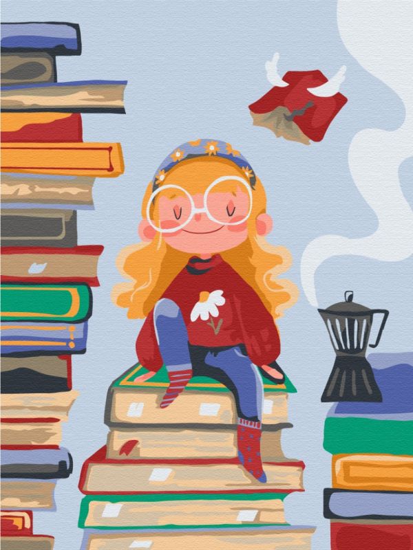 Картина по номерам "Книжкова фея ©Yana Kozak"