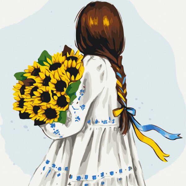 Картина по номерам "Цветы Украины  ©Alla Berezovska"