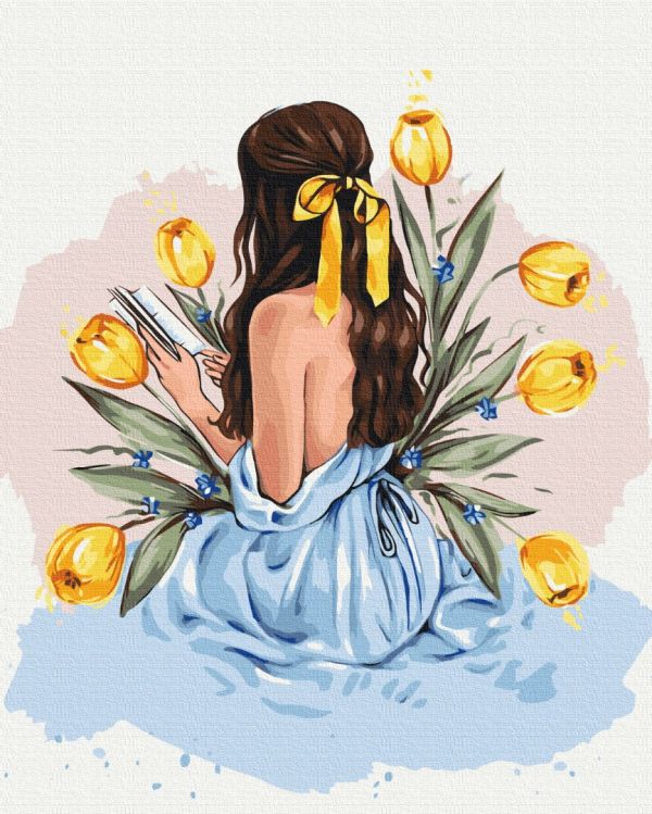 Картина по номерам "Історія тюльпанів © Alla Berezovska"
