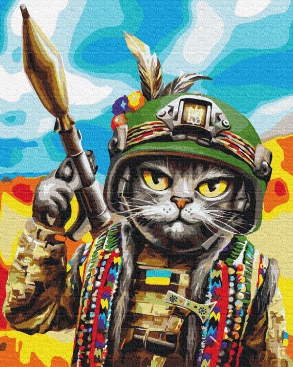 Премиуи картина по номерам "Кот Гуцул ©Марианна Пащук"
