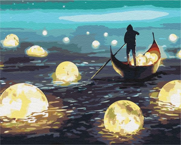 Премиуи картина по номерам "Лунная прогулка"