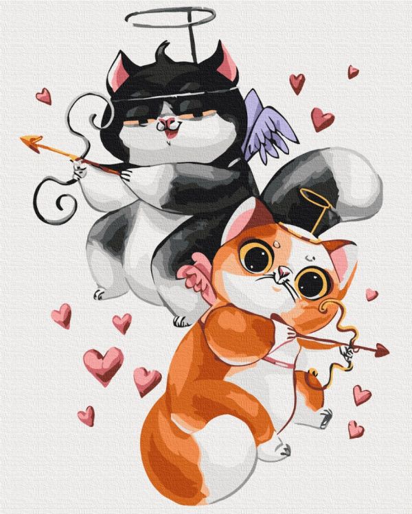 Картина по номерам "ЛяМурчики © Kateryna Branchukova"