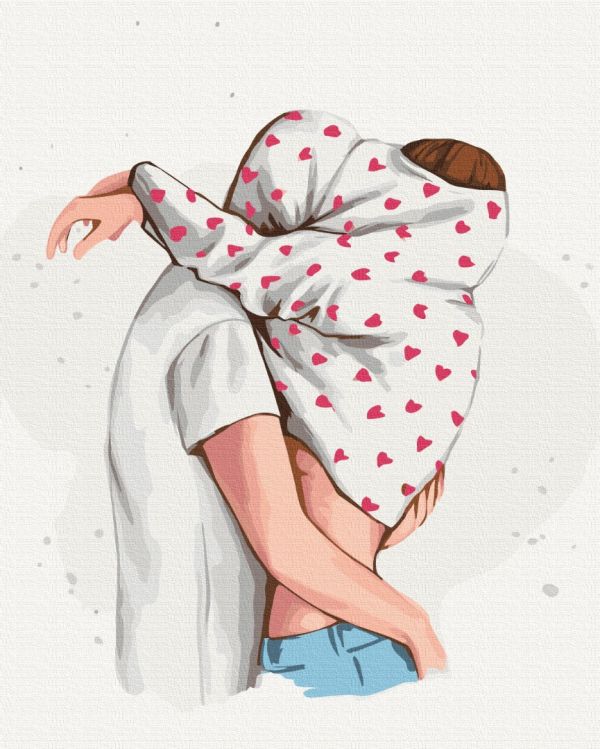Картина по номерам "Обійми © Alla Berezovska"