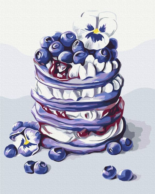 Картина по номерам "Панкейки с голубиной © Anna Kulyk"
