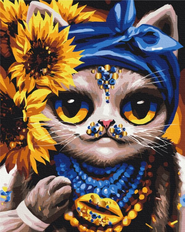 Картина по номерам "Творческая Кошка ©Марианна Пащук"