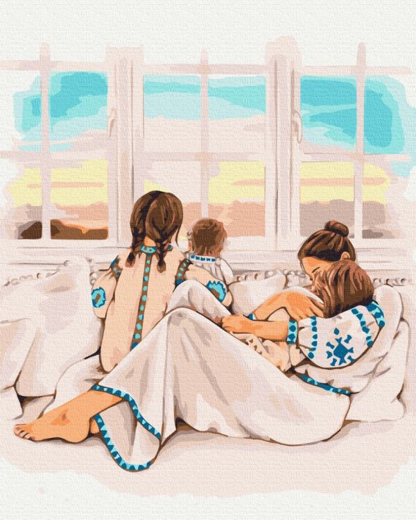 Картина по номерам "Материнское тепло ©Алла Березовская"