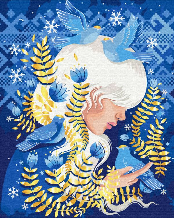 Картина по номерам "Птицы зимы © Полина Скурихина"