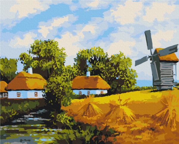 Картина по номерам "Ржаной день"