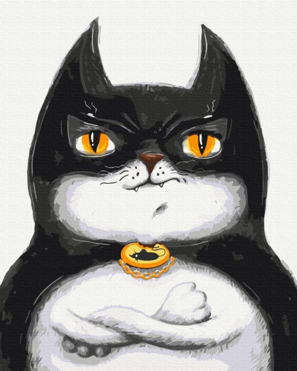 Картина по номерам "Котик Бетмэн ©Марианна Пащук"