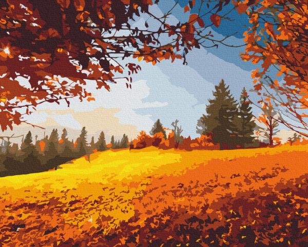 Картина по номерам "Oсенний лес"
