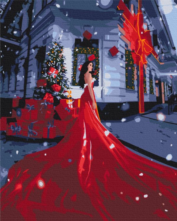 Картина по номерам "За мгновение к празднику"