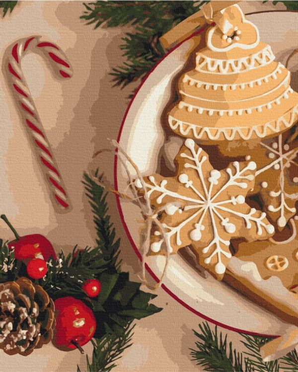 Картина по номерам "Бабушкино печенье на Рождество"