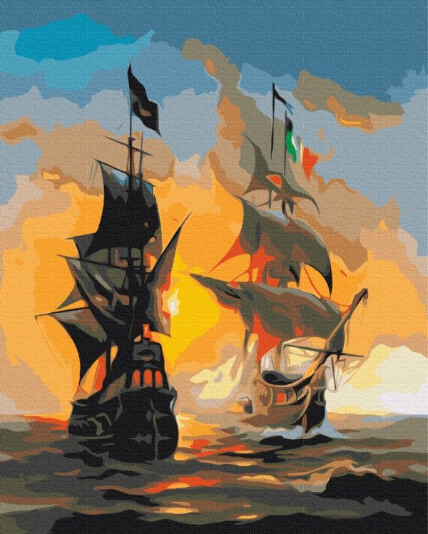 Картина по номерам "Морские инь и ян"