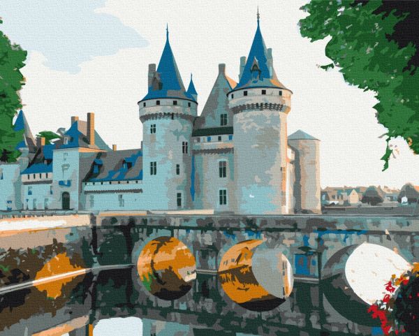 Картина по номерам "Замок Сюлли-сюр-Луар"