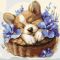 Картина за номерами 30*30см "Коржик у кошику"